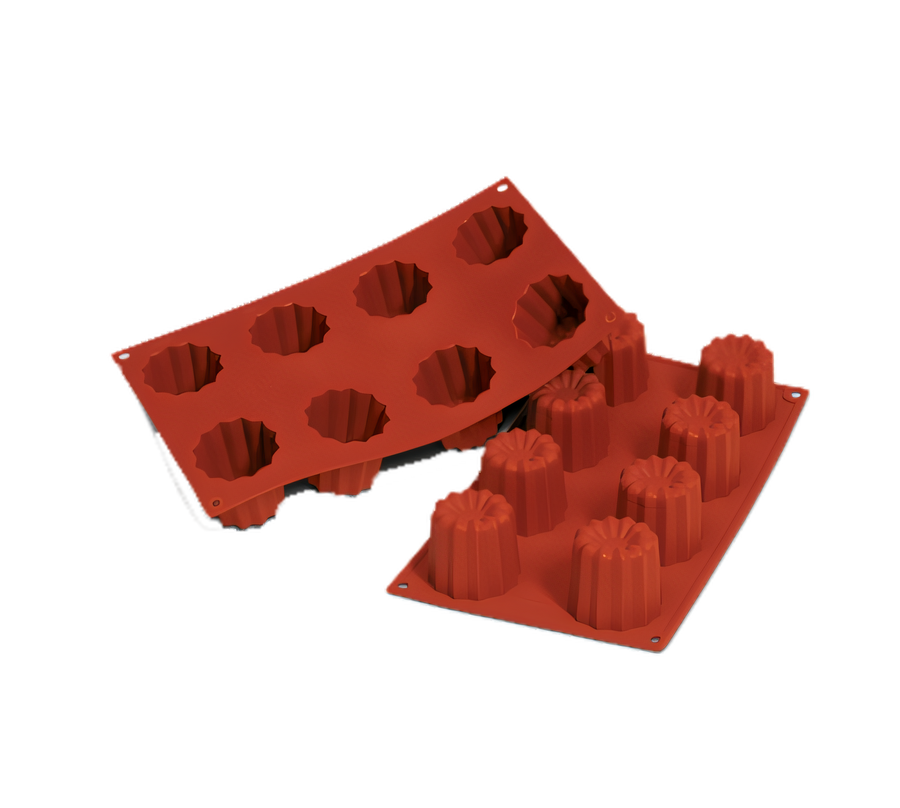 Product image #1 for Silikomart Bordelais 8-Cavity Silicone Baking Mold