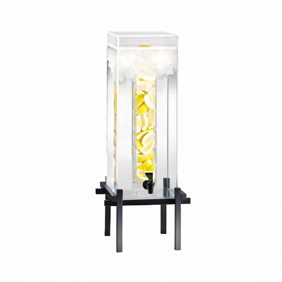 Product image #1 for Cal-Mil One by One 5-Gallon Acrylic Infusion Beverage Dispenser with Drip Tray, Silver