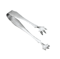 American Metalcraft Hammered Stainless Steel Ice Tongs, 6-1/2 Inch