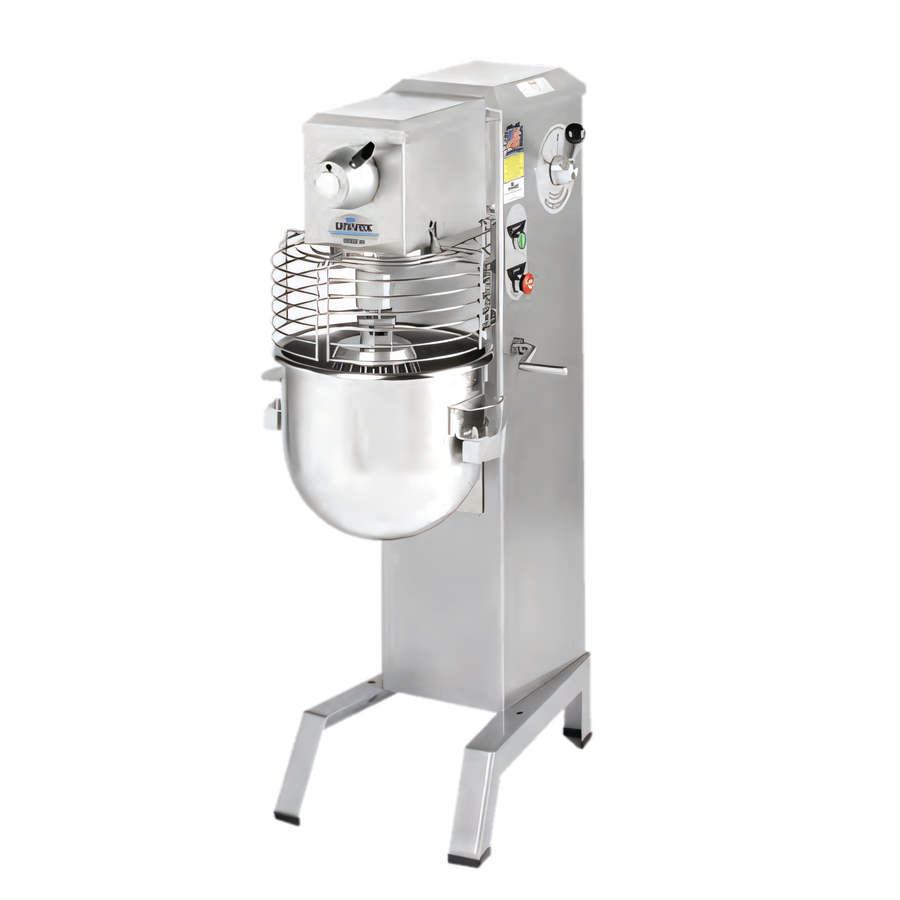 Product image #1 for Univex SRMF20 20-Quart Floor Model Planetary Mixer with Variable Speed and SwingRing Safety Guard
