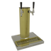Thumbnail image #1 for Countertop 2-Faucet Glycol-Cooled Column Draft Dispensing Tower, Polished Brass Finish
