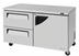 Thumbnail image #1 for Turbo Air Super Deluxe Series Two-Section Undercounter Refrigerator with 2 Drawers and 1 Right-Hinged Door, 60-1/4 Inches Wide