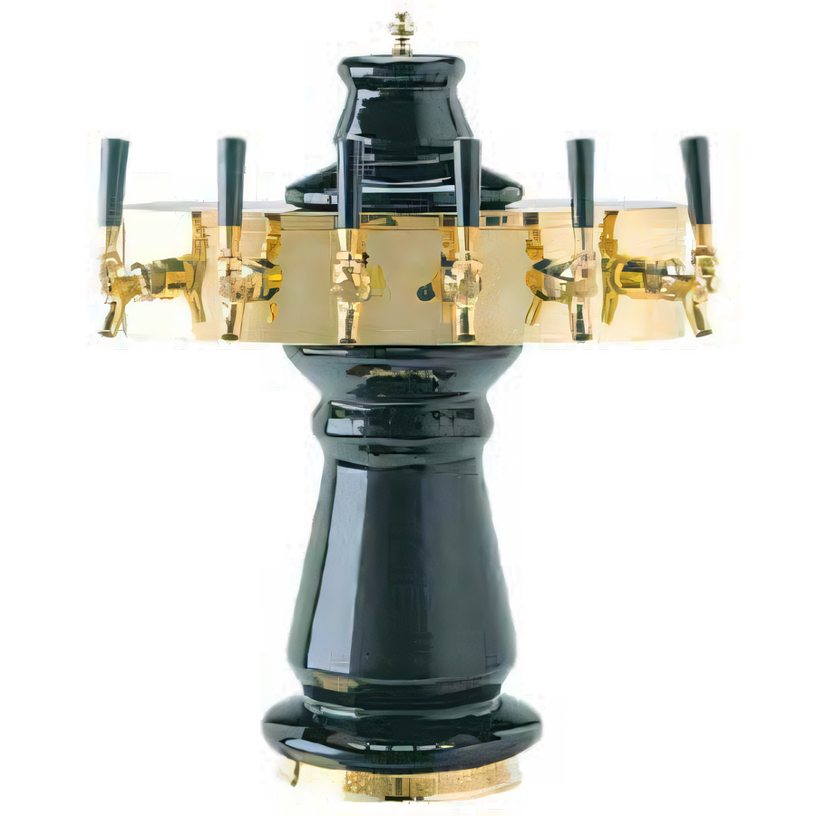 Product image #1 for Vienna Countertop Glycol-Cooled 6-Faucet Draft Beer Tower with Ceramic Column