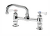 Thumbnail image #1 for Krowne Royal Series 8-Inch Center Raised Deck Mount Faucet with 6-Inch Swing Spout