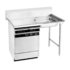 Thumbnail image #1 for Advance Tabco DTU-U60-48R Undercounter Dish Table, 48 x 30 Inches, Right-Side Sink, 16-Gauge 304 Stainless Steel, 10-1/2-Inch Backsplash