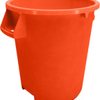 Thumbnail image #1 for CFS Brands Bronco 84101024 10 Gallon Orange Round Waste Bin Trash Container Case of 6
