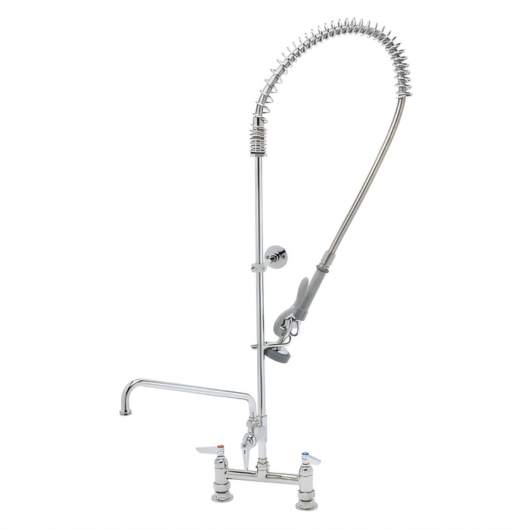 Product image #1 for EasyInstall Deck-Mount Spring Action Gooseneck Pre-Rinse Unit with Add-On Faucet