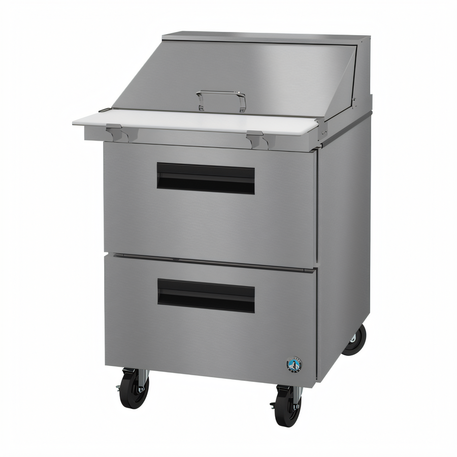 Product image #1 for Hoshizaki Steelheart SR27B-12MD2 27-Inch One-Section Mega Top Prep Refrigerator with 2 Drawers and 12-Pan Rail