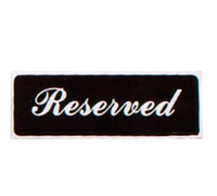 Vollrath 4135 Table Tents & Number Cards Case of 12