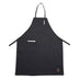Thumbnail image #1 for Signature Chef Full-Length Black Bib Apron with 2 Pockets, 33 x 26 Inches