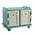 Thumbnail image #1 for Cambro Low-Profile 2-Compartment 20-Tray Insulated Meal Delivery Cart for 14 x 18 Trays, Slate Blue