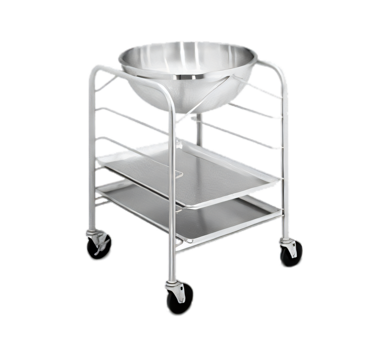 Product image #1 for Vollrath Mobile Stainless Steel Bowl Stand/Dolly with Tray Slides for 30-Quart Mixing Bowl