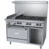 Thumbnail image #1 for Garland US Range U-Series 48-Inch Gas Restaurant Range with 6 Open Burners, 12-Inch Griddle, and Standard Oven