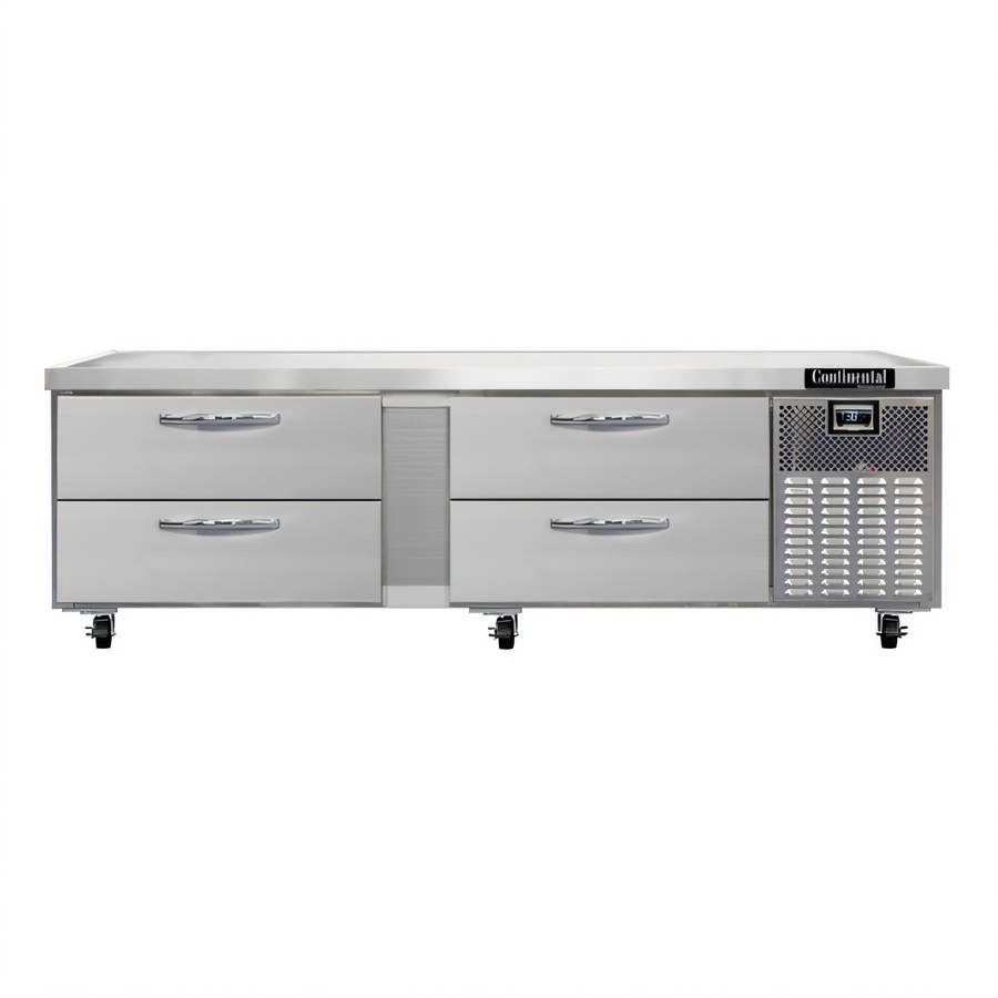 Product image #1 for Continental Refrigerator D84GN Two-Section 4-Drawer Refrigerated Griddle Stand