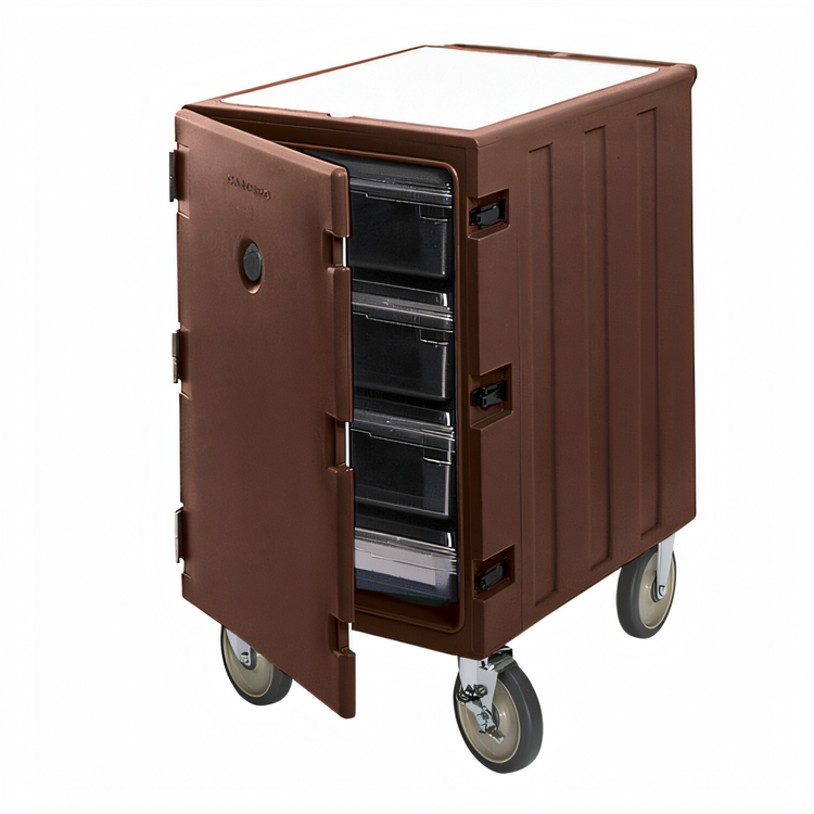 Product image #2 for Insulated Food Storage Box Pan Rack Cart with Removable Cutting Board Top, Holds 18 x 26 Boxes