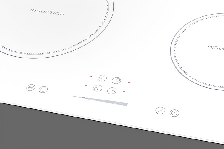 Product image #1 for Summit Commercial 24-Inch 4-Burner Drop-In Induction Cooktop, White, 208/240V
