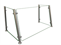 Hatco Flav-R-Shield EP15-36 Full-Service Pass-Over Sneeze Guard, 1 Bay, 36 Inch Wide