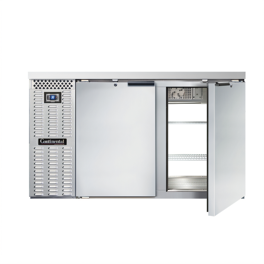 Product image #1 for Continental Refrigerator BB59SNSSPT 59" Shallow Depth Pass-Thru Refrigerated Back Bar Cooler
