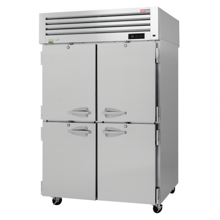 Product image #1 for Turbo Air PRO Series Two-Section Reach-In Refrigerator, 4 Solid Half Doors, 47.57 Cu. Ft.