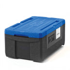 Thumbnail image #1 for Metro Mightylite™ ML180-BU Insulated Food Pan Carrier, Top-Load, 3-Pan Capacity, Polypropylene, Black