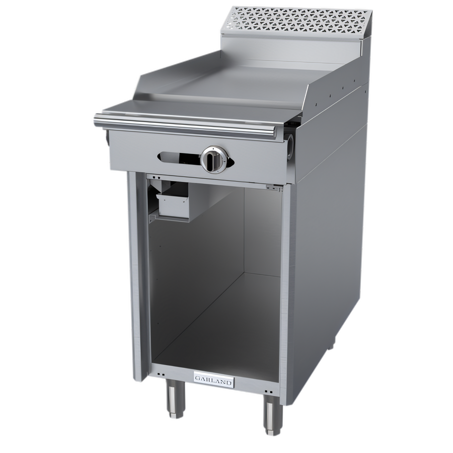 Product image #1 for Garland Cuisine Series 18-Inch Gas Griddle Add-A-Unit with 1-Inch Steel Plate and Open Storage Cabinet Base