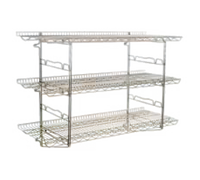 Eagle Group QuadTruss Piggyback 5-Tier Wall-Mounted Wire Shelf Kit, 60W x 18D, Chrome