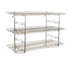 Thumbnail image #1 for Eagle Group QuadTruss Piggyback 5-Tier Wall-Mounted Wire Shelf Kit, 60W x 18D, Chrome