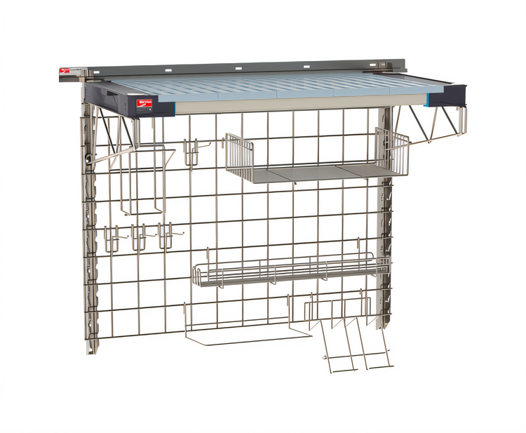 Product image #1 for Metro SmartWall Life Complete Pizza Prep Wall-Mounted Starter Shelf Kit