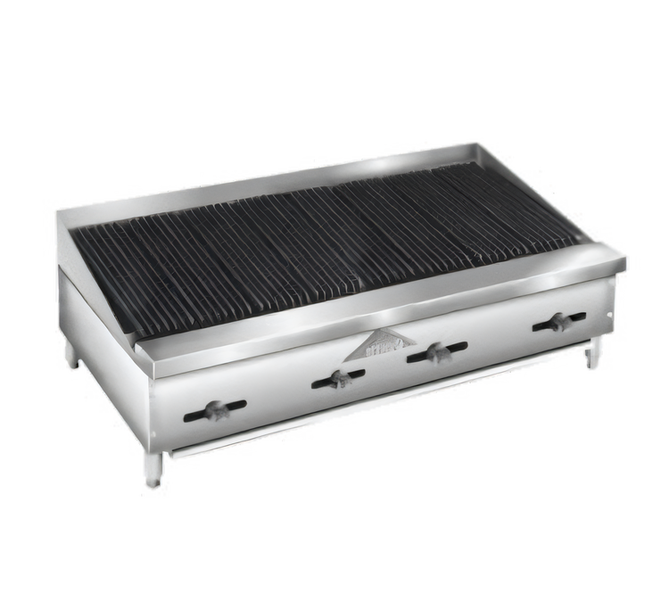 Product image #1 for Comstock-Castle 48-Inch Countertop Gas Lava Rock Char-Broiler with Cast Iron Grates