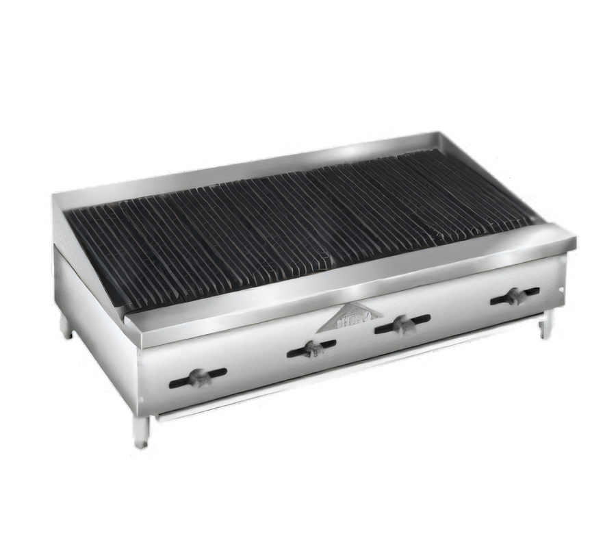 Product image #1 for Comstock-Castle 48-Inch Countertop Gas Lava Rock Char-Broiler with Cast Iron Grates
