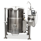 Thumbnail image #1 for Cleveland Range KGL25T 25-Gallon Gas Manual Tilting Steam Kettle with 2/3 Steam Jacket and 316 Stainless Steel Liner