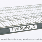 Thumbnail image #1 for Metro Super Erecta 9990SL Slanted Shelf Label Holder, 3" x 1-1/4", Gray Solid Plastic