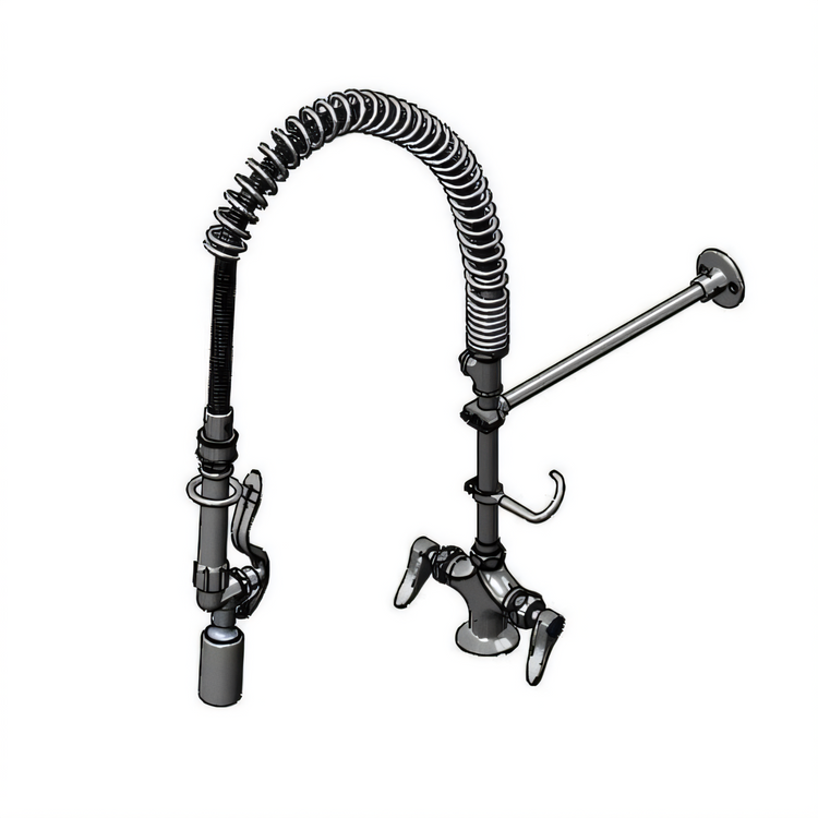 Product image #1 for EasyInstall Deck-Mount Single-Hole Pre-Rinse Unit with 36-Inch Hose and 1.07 GPM Spray Valve