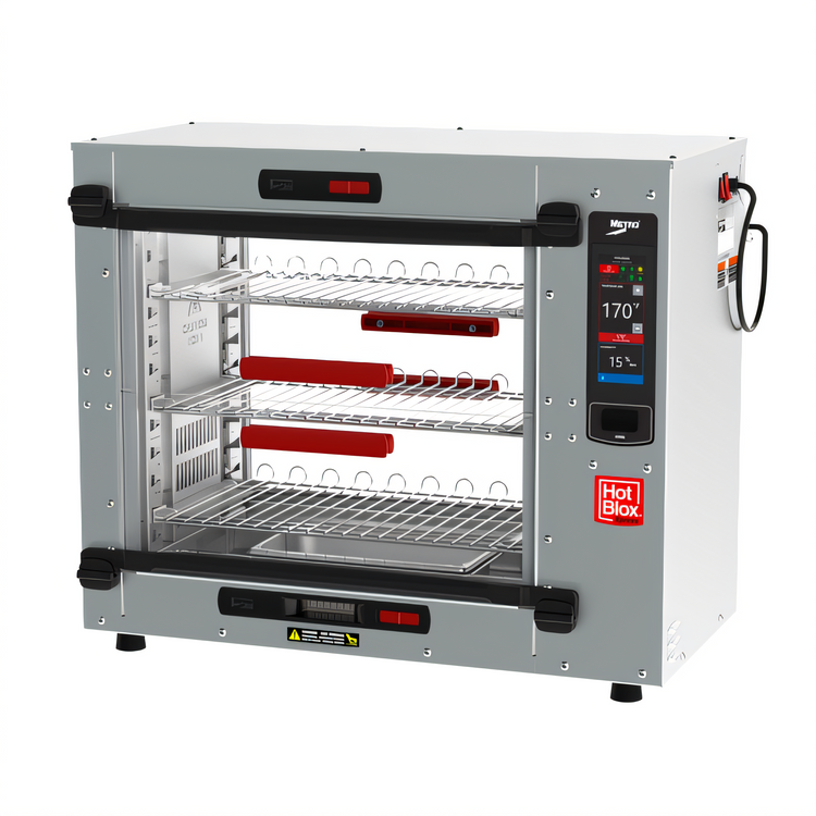 Product image #1 for Metro HotBlox Xpress S6 Quick-Access Pass-Thru Countertop Hot Food Holding Cabinet, Touchscreen Controls