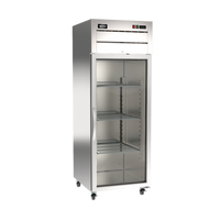 Omcan 21.5 Cu. Ft. One-Section Top-Mount Reach-In Refrigerator with Glass Door