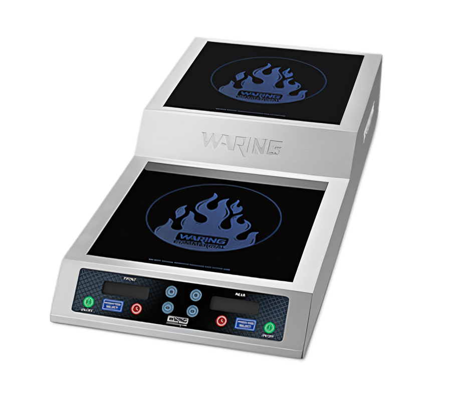 Product image #1 for Waring Countertop Double Burner Induction Range with Dual 11-Inch Ceramic Glass Tops