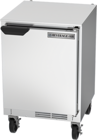 Beverage-Air UCR20HC 20-Inch Shallow-Depth Undercounter Refrigerator, 2.25 Cu. Ft., Solid Door