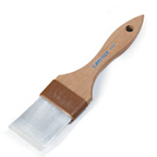 Thumbnail image #1 for CFS Brands Sparta® 4039700 2-Inch Flat Pastry Brush with Soft White Nylon Bristles and Lacquered Hardwood Handle Case of 12