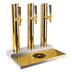 Thumbnail image #1 for Skyline 3-Column Countertop Glycol-Cooled Draft Beer Station with PVD Brass Finish