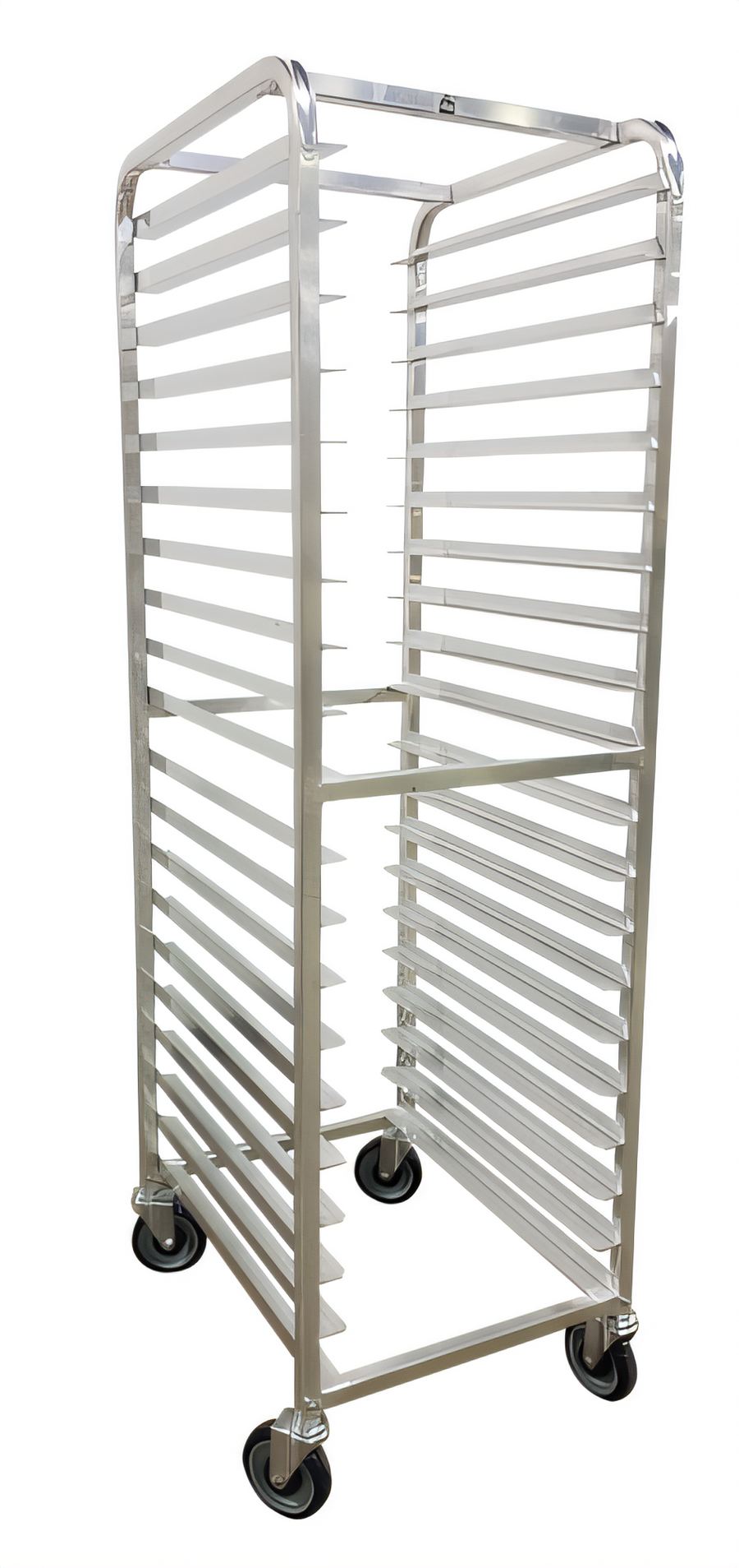 Product image #1 for Advance Tabco Special Value Series Mobile End-Loading Aluminum Sheet Pan Rack, 18 Sheet Pan Capacity