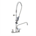 Thumbnail image #1 for EverSteel 8-Inch Centers Wall-Mount Pre-Rinse Mixing Faucet with 12-Inch Swing Nozzle and 44-Inch Hose