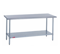 Duke 120-Inch x 30-Inch Stainless Steel Work Table with Undershelf