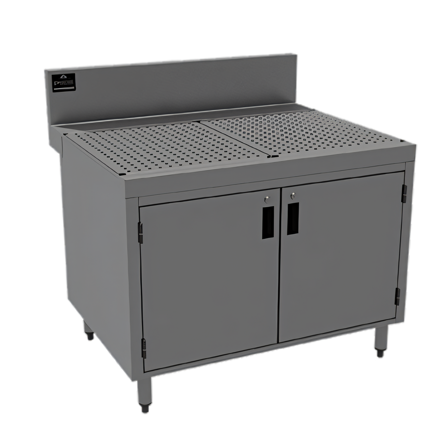 Product image #1 for Advance Tabco Prestige Supreme 24-Inch Underbar Drainboard Cabinet with 7-Inch Backsplash