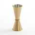 Thumbnail image #1 for American Metalcraft Japanese-Style Gold Stainless Steel Jigger, 1 oz. x 1-1/2 oz.