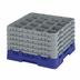 Thumbnail image #2 for Cambro Camrack Full Size 16-Compartment Glass Rack with 5 Extenders, Navy Blue