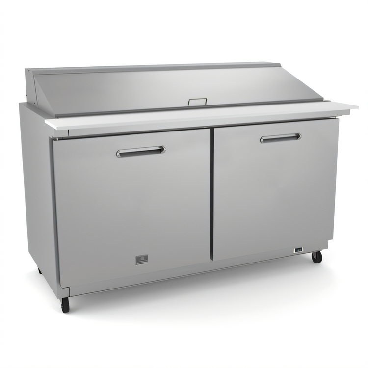 Product image #1 for Kelvinator Commercial 61-Inch 2-Section Mega Top Refrigerated Sandwich/Salad Prep Table, 24 1/6-Pan Capacity