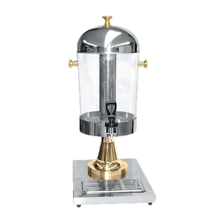 Product image #1 for Thunder Group 2.2 Gallon Single Juice Dispenser with Ice Core Center and Gold Accents