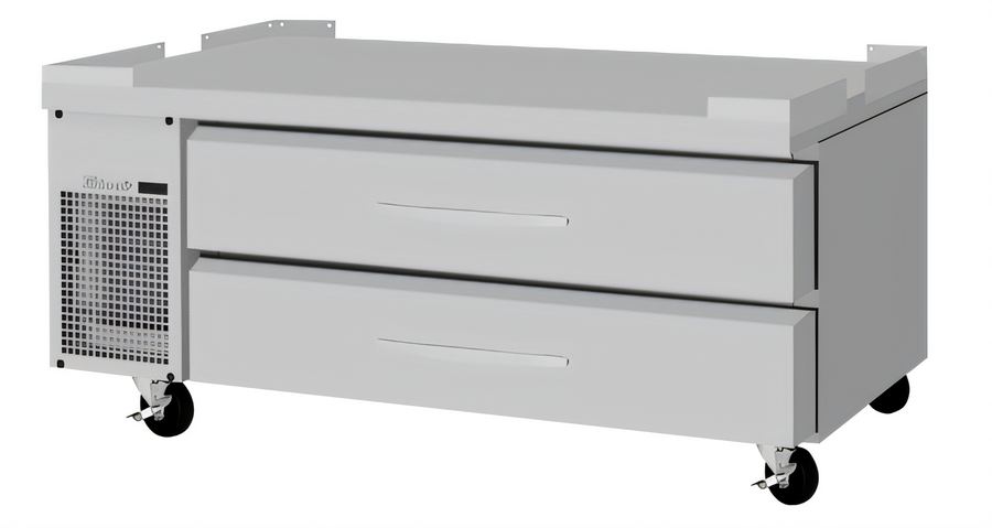 Product image #1 for Turbo Air PRO Series 60-Inch Stainless Steel Flat Top Chef Base Freezer with 2 Drawers