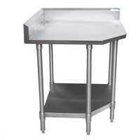 BK Resources CVTCR5-3030 Stainless Steel Prep Tables