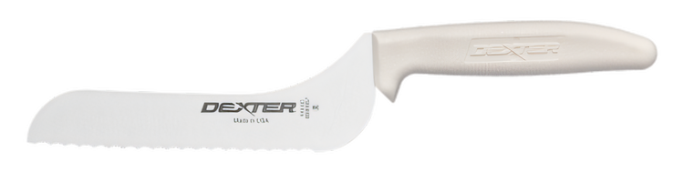 Product image #2 for Dexter Russell Sani-Safe 5-Inch Scalloped Edge Offset Utility Slicer Knife